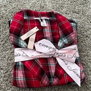 Victoria's Secret Red and White Plaid pj set